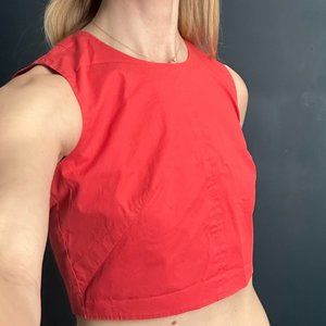 Everlane Cotton-Poplin Crop Top